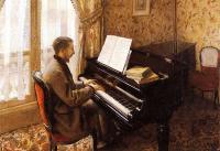 Gustave Caillebotte - Young Man Playing the Piano